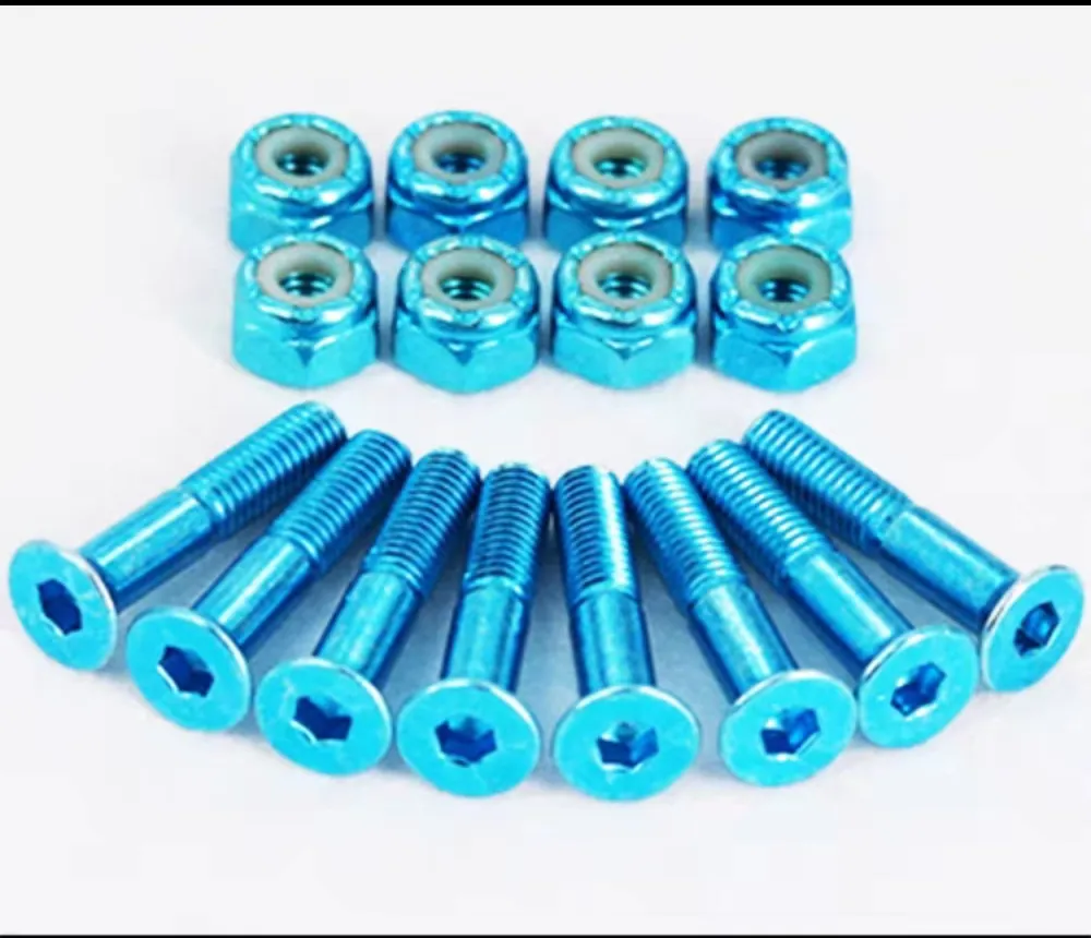 Skateboard Hardware Screws 25mm - Blue