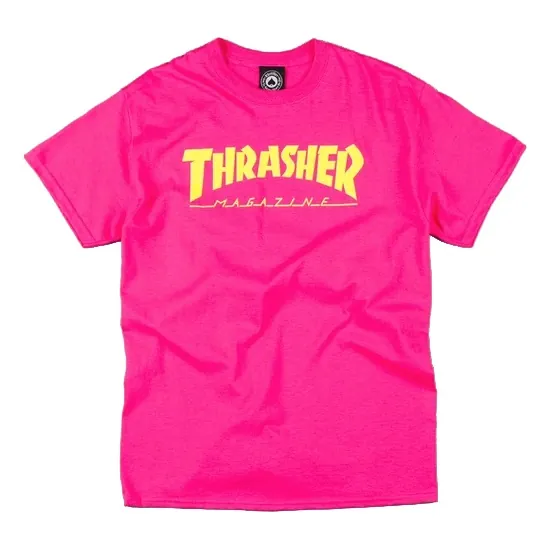 Thrasher Magazine Logo Tee T-Shirt Pink Size Small (Men's)