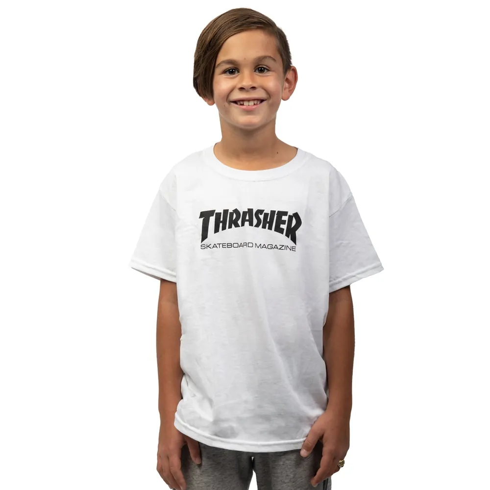 Thrasher Skate Mag (Youth Size Small) T-Shirt - White