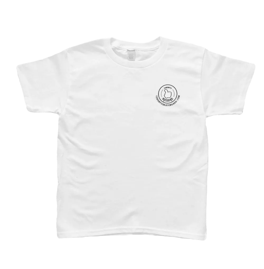 Toronto Skateboard Youth Size Small Tee T-Shirt - White