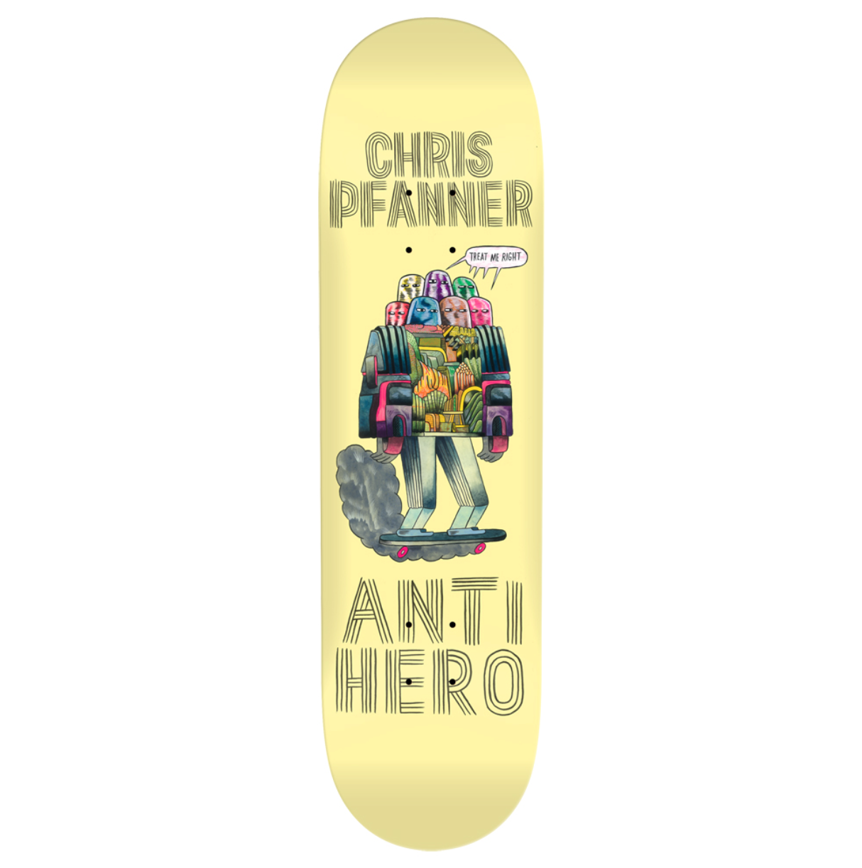 ANTI HERO PFANNER 'HUG THE PAVEMENT' PRO SERIES ART BY JOHN HERNDON 8.06