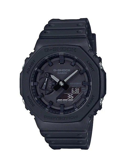 CASIO G-SHOCK Carbon Core Guard Structure Black Resin Strap Watch GA2100-1A1