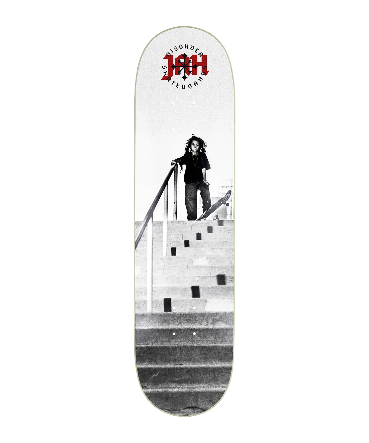 DISORDER DECK JAH WHITE 8.25
