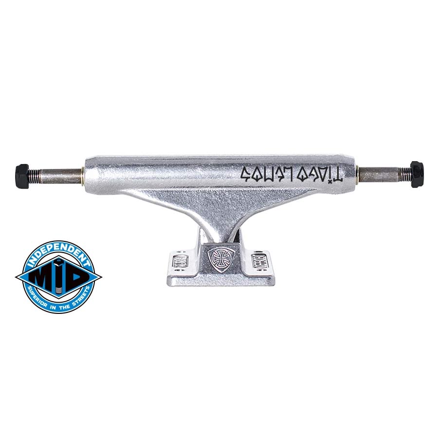 INDY (INDEPENDENT) STG11 MID TRUCKS PRO TIAGO LEMOS 139 SILVER (SET)