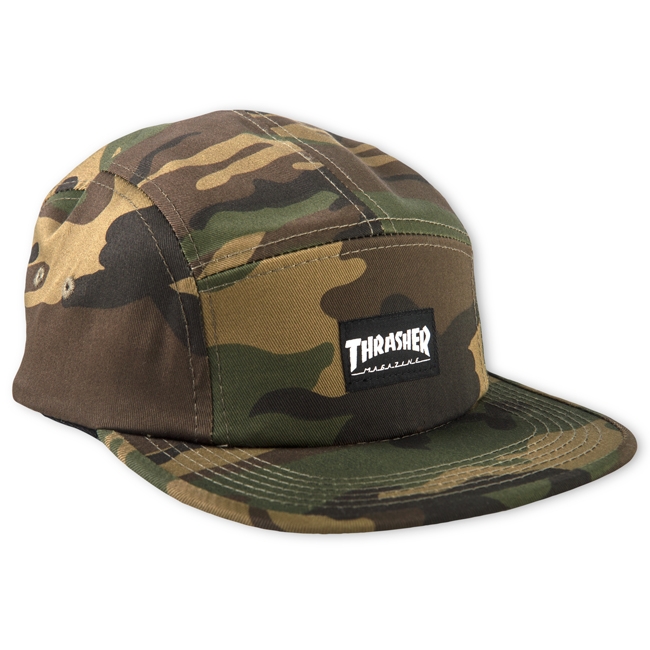 THRASHER CAMO 5 PANEL CAP