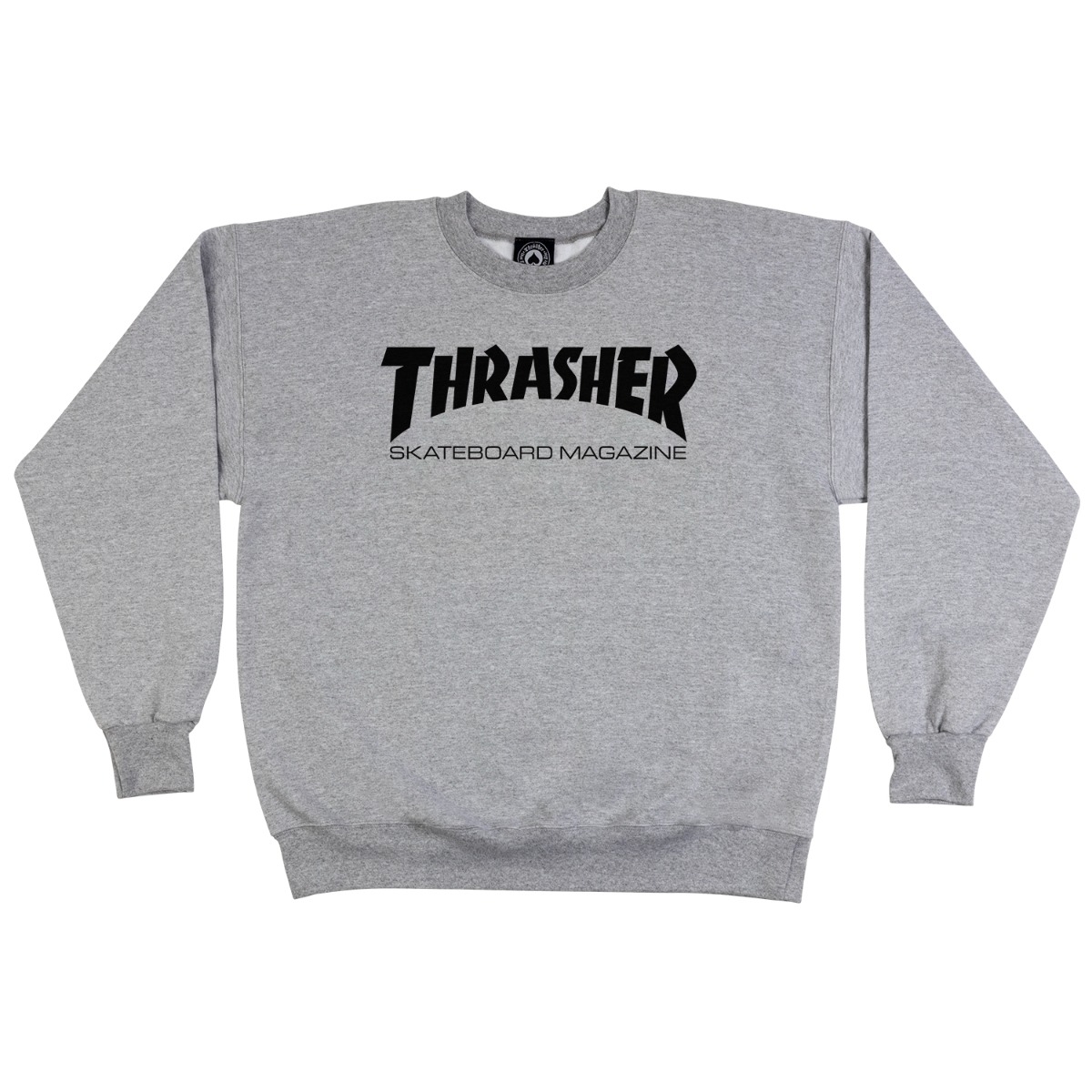 THRASHER SKATE MAG CREWNECK SIZE SMALL (MENS) - GREY