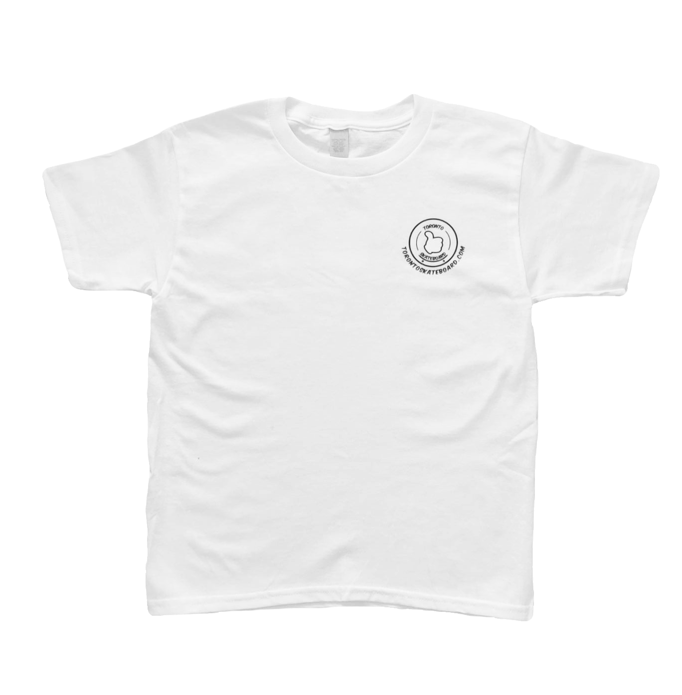 TORONTO SKATEBOARD YOUTH SIZE SMALL TEE T-SHIRT - WHITE